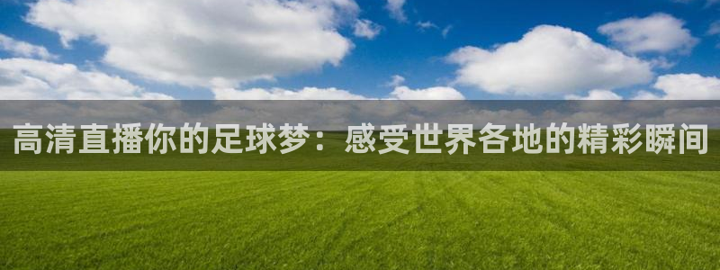 高清直播你的足球梦：感受世界各地的精彩瞬间