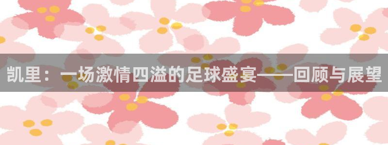  凯里：一场激情四溢的足球盛宴——回顾与展望